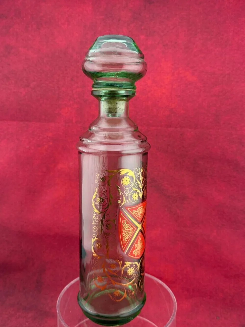 VINTAGE OLD FITZGERALD KENTUCKY WHISKEY DECANTER w/ UNIQUE GLASS STOPER 12